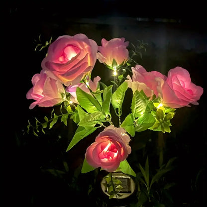 Solar garden lawn lights, outdoor luminous flower decorations, Thanksgiving gifts, romantic gifts