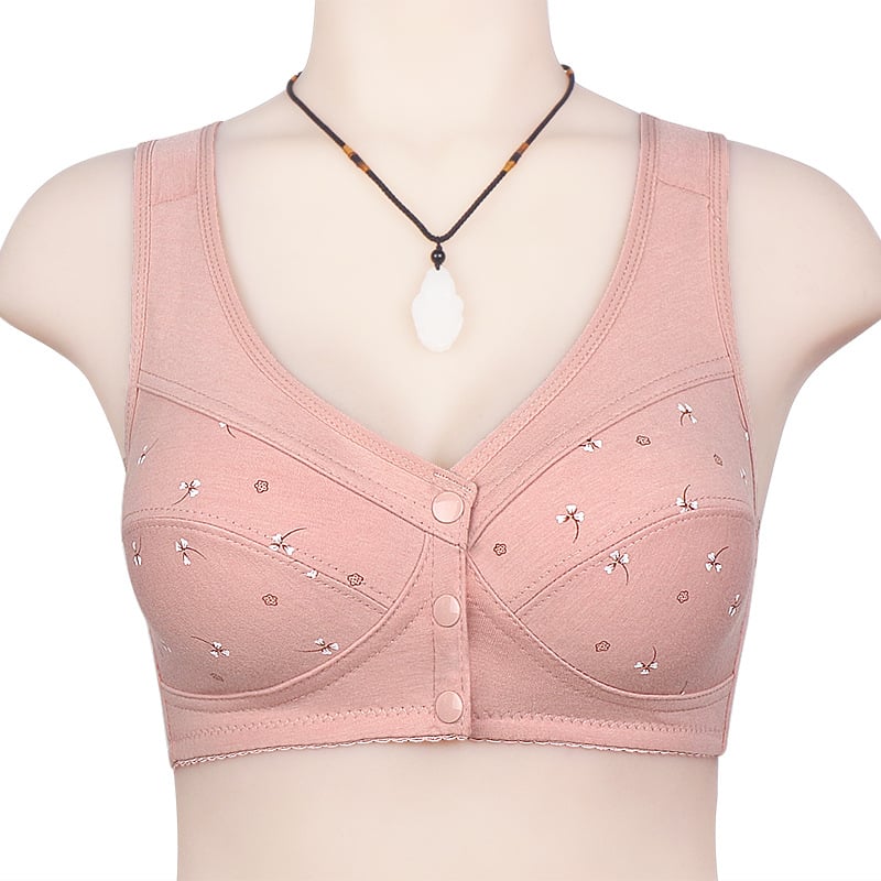 🌹Buy 2 Get 1 Free🌹Design for Senior Front Closure Cotton Bra🎀