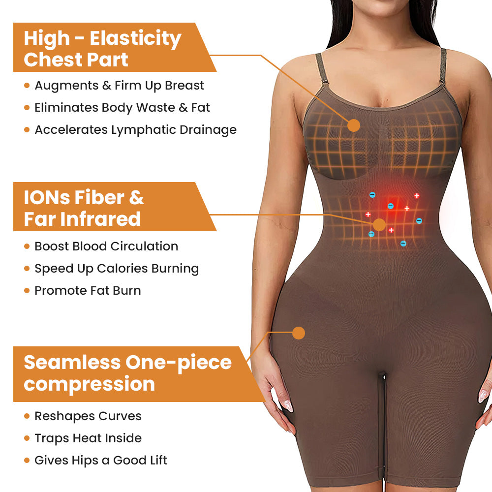 Tiworld™ lonFiberFar Infrared Recovery Shaper Backless Shapewear Bodysuit Summer Sale 2024