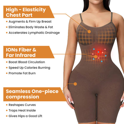 Tiworld™LonFiberFar Infrarot-Recovery Shaper rücken freie Shape wear Bodysuit Sommers chluss verkauf 2024