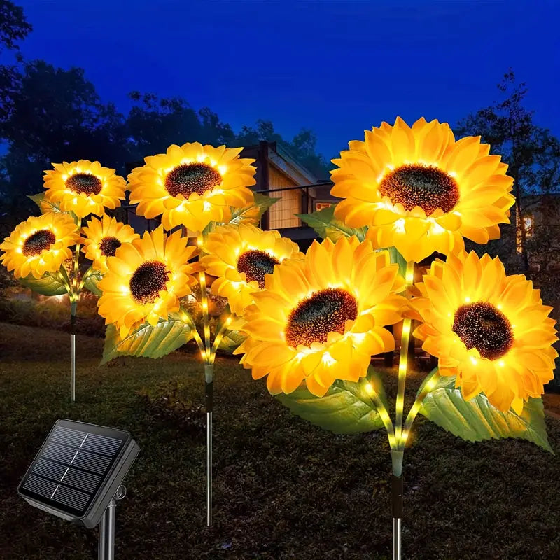 Solar garden lawn lights, outdoor luminous flower decorations, Thanksgiving gifts, romantic gifts