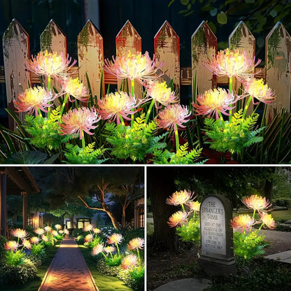 Solar garden lawn lights, outdoor luminous flower decorations, Thanksgiving gifts, romantic gifts