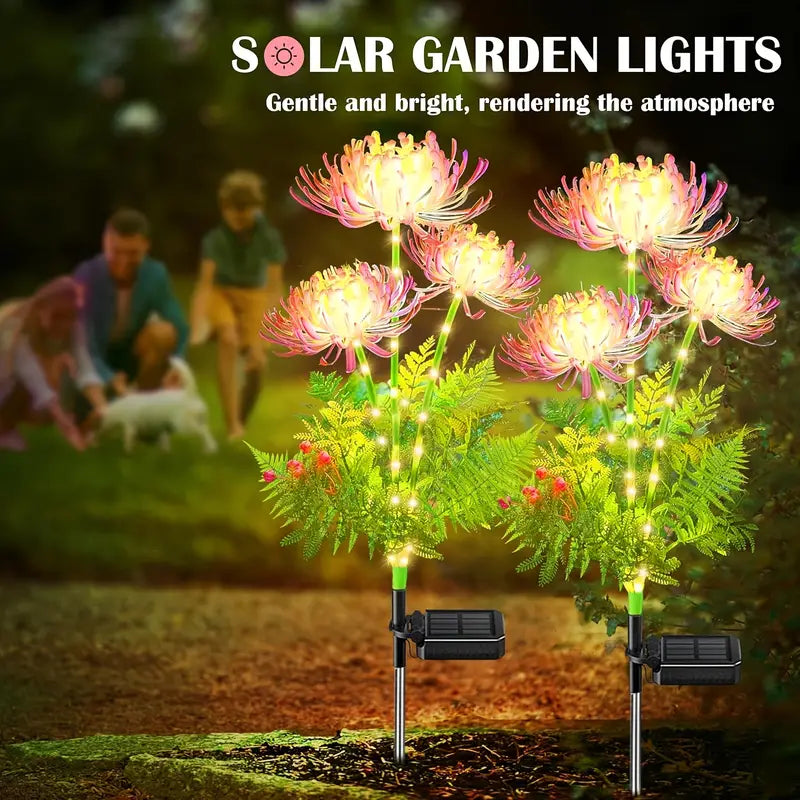 Solar garden lawn lights, outdoor luminous flower decorations, Thanksgiving gifts, romantic gifts