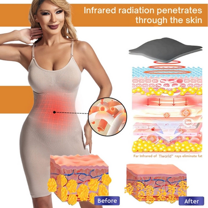 Tiworld™ lonFiberFar Infrared Recovery Shaper Body modellante senza schienale Saldi estivi 2024 